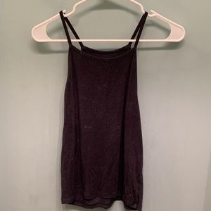 High Neck Grey Tank Top - Fits like Medium